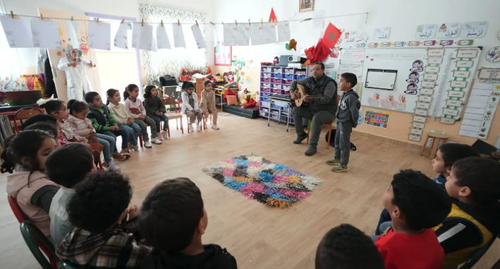 Oum el ghait joussour wa boudour Social: l’art et la culture dans le préscolaire avec Oum El Ghait